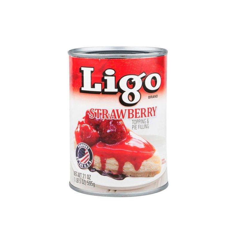 Ligo Strawberry Pie Filling 595 g. ลิโก้ สตรอเบอรี่พายฟิลลิ่ง 595 g. (05-6948)