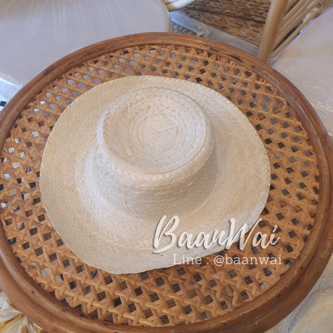 หมวกสานไปทะเล หมวกสาน หมวกไปชายหาด หมวก