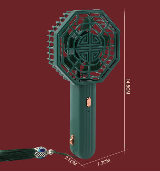พัดลมพกพาขนาดเล็ก,สไตล์จีนย้อนยุค,พัดลมพกพา