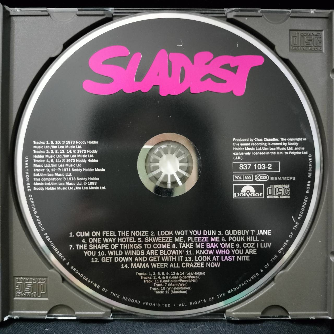 Slade – Sladest / UK / ปกในเก่าเก็บ / แผ่นดี