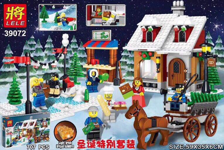 เลโก้จีน LELE.39072 ชุด Carriage House With Christmas