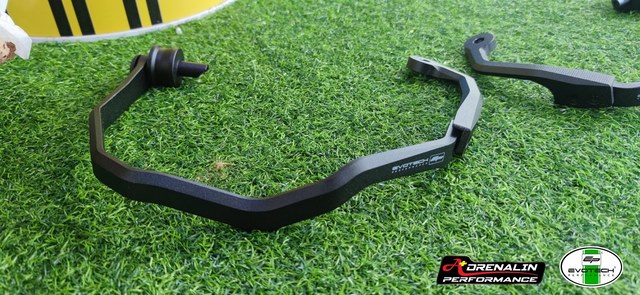 การ์ดแฮนด์ พร้อมตุ้มถ่วงน้ำหนัก Evotech สำหรับ multistrada 950,1200,1260 ปี 2015+