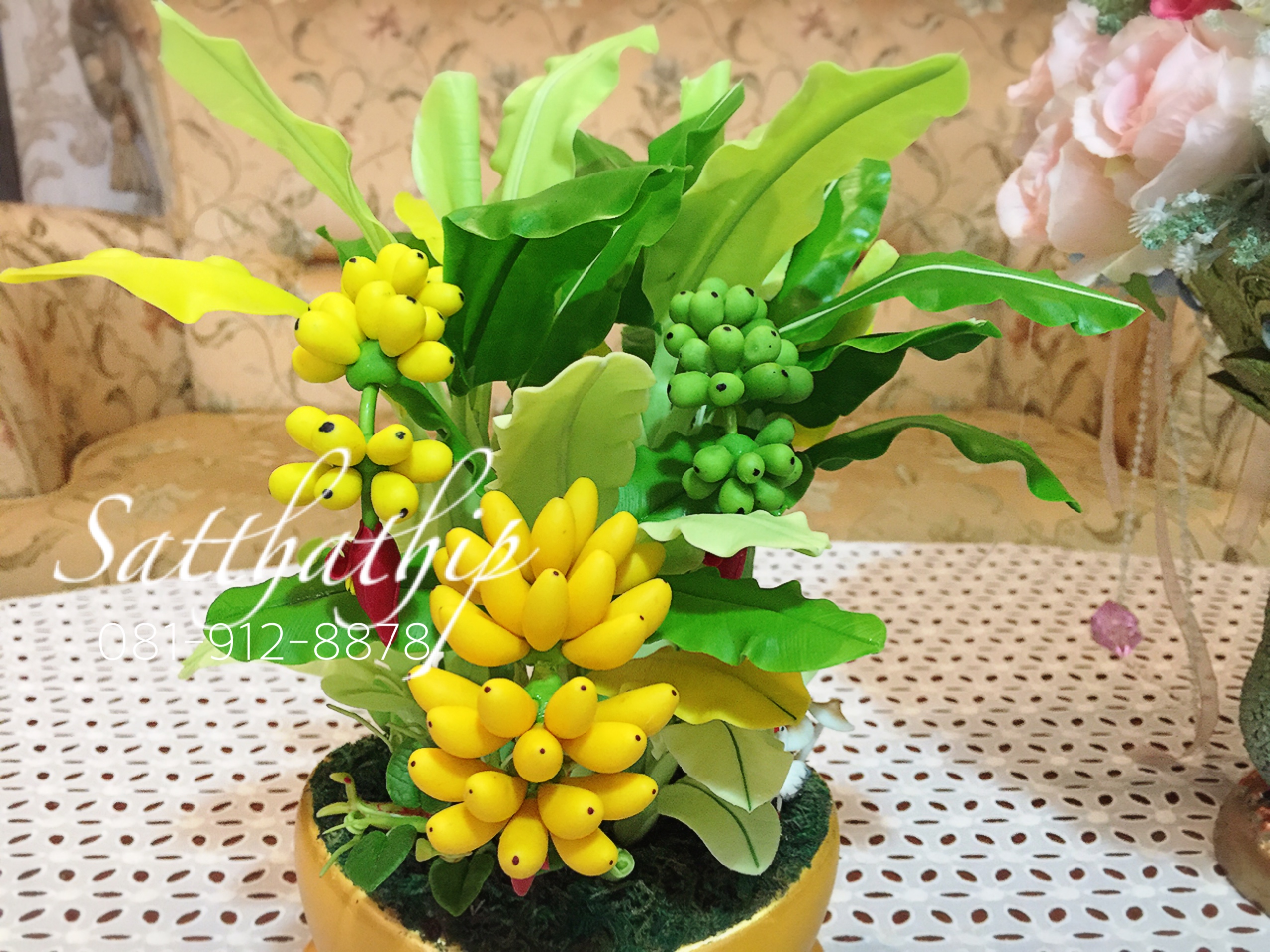 ต้นกล้วย - ต้นกล้วยดิน - ต้นกล้วยดินปั้น - ต้นกล้วย ประดิษฐ์จากดิน - Banana tree