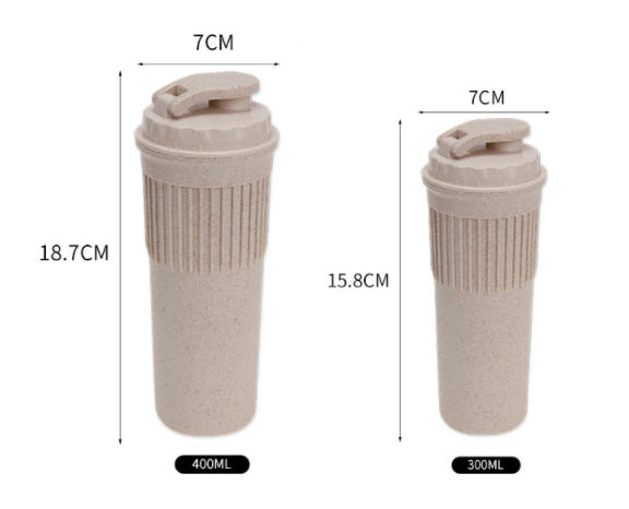 แก้วพลาสติก,แก้วน้ำฟางข้าวสาลี,300ml,400ml