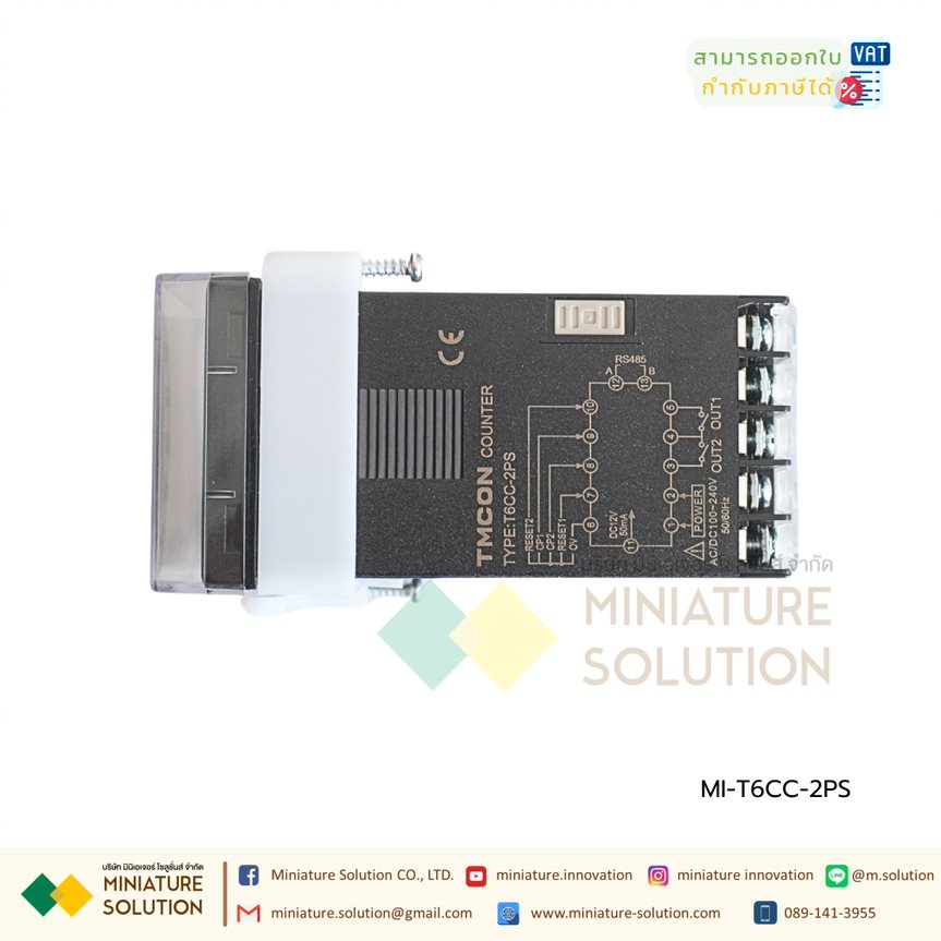 เครื่องนับเคาน์เตอร์ดิจิตอล TMCON T6CC intelligent digital display counter LCD display RS485 100-240VAC/DC 48x48