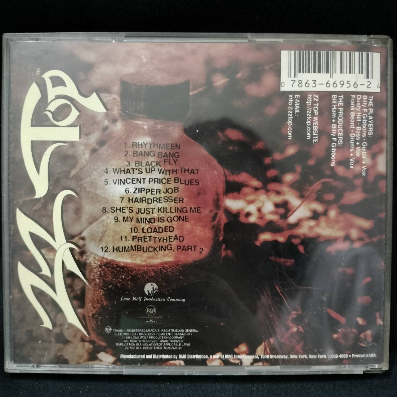 ZZ Top – Rhythmeen / GERMANY / แผ่นดี