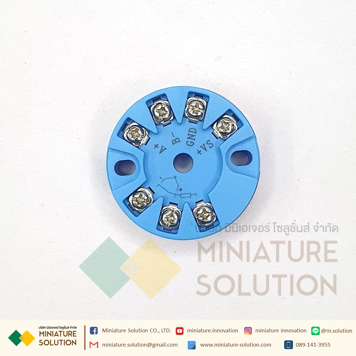 โมดูล เซนเซอร์วัดอุณหภูมิ RTD pt100 เทอร์โมคัปเปิล Type K แปลงสัญญาณเป็น Modbus RS485 (RS68)