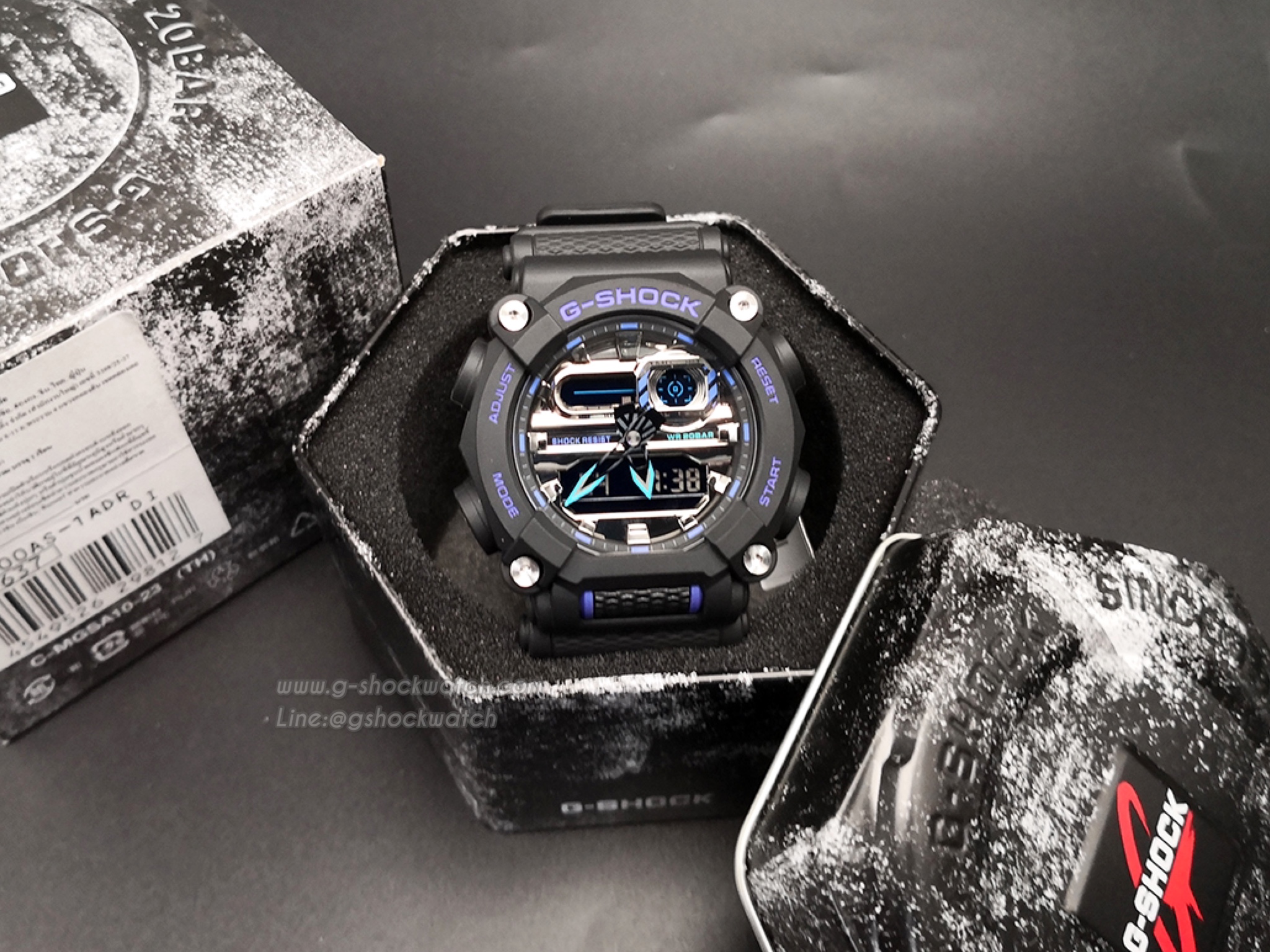 CASIO G-SHOCK นาฬิกาข้อมือ นาฬิกากันน้ำ นาฬิกาของแท้ ประกันศูนย์ CMG 1 ปี รุ่น GA-900AS-1A