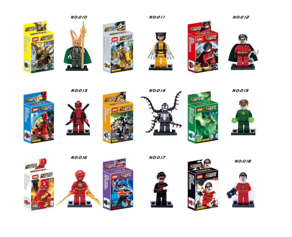 เลโก้จีน Xinh 010-018 ชุด super heroes