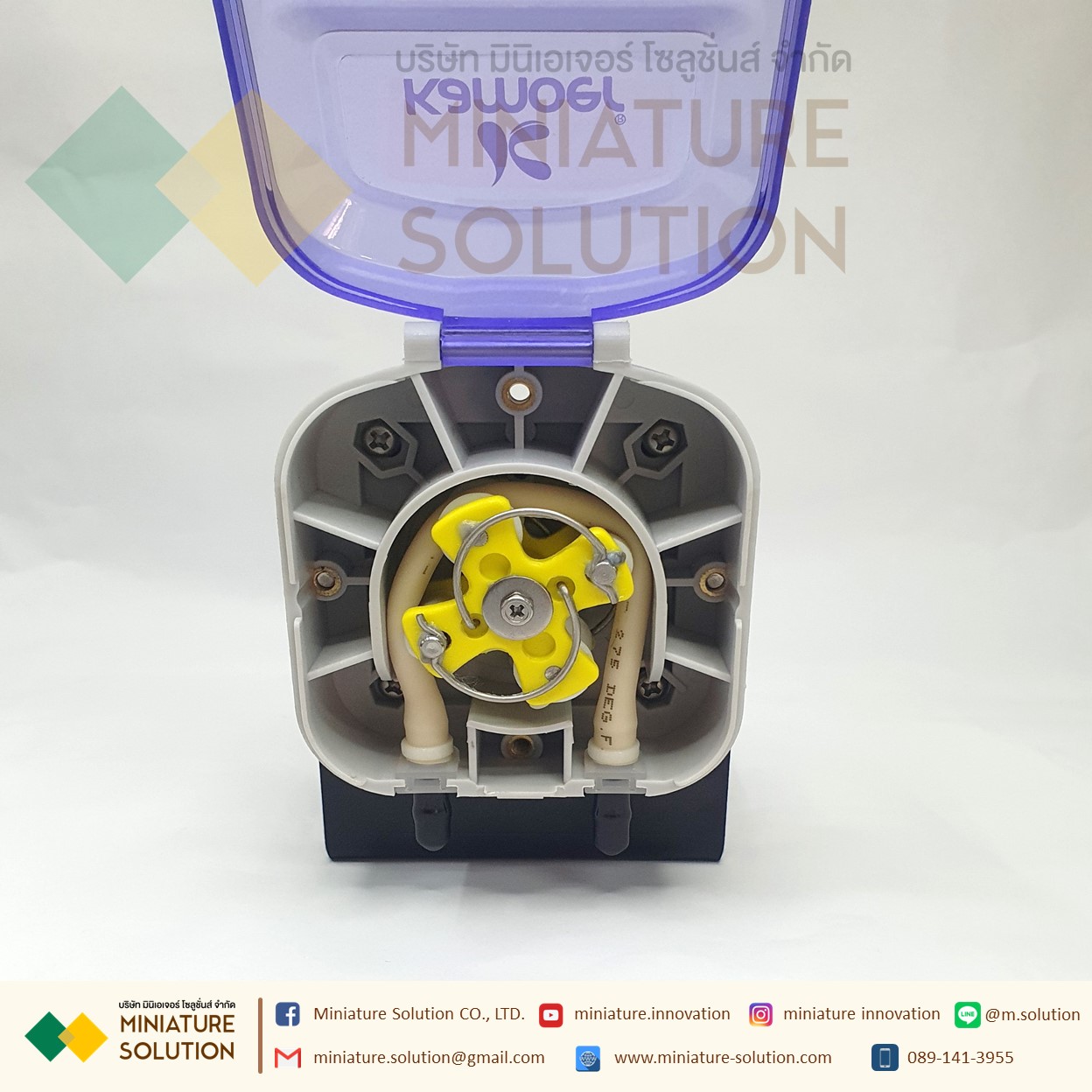 Kamoer Motor Peristaltic Dosing Pump ปั๊มปุ๋ย ปั๊มสารเคมี เกรดอุตสาหกรรม Dosing Liquid Transfer (KDS-FE-2- B16B) (12V7.5W)