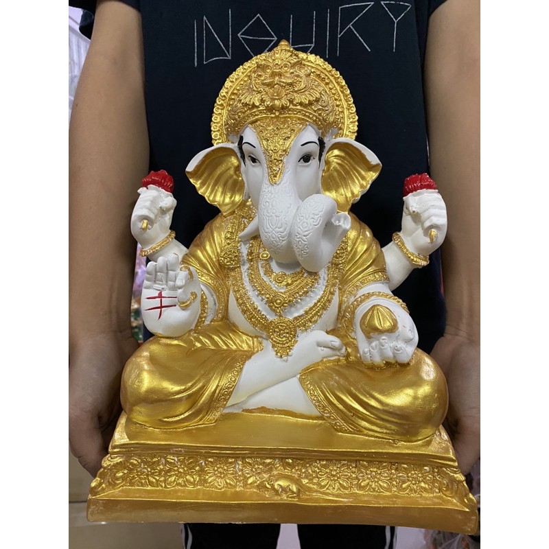 พระพิฆเนศปางเศรษฐี พระพิฆเนส หน้าตัก9นิ้ว สูง 14นิ้ว