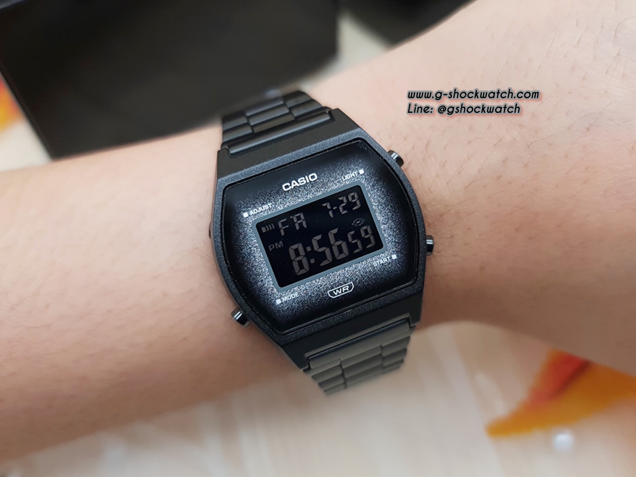 CASIO นาฬิกาข้อมือ นาฬิกากันน้ำ นาฬิกาของแท้ ประกันศูนย์ CMG 1 ปี รุ่น B640WBG-1B