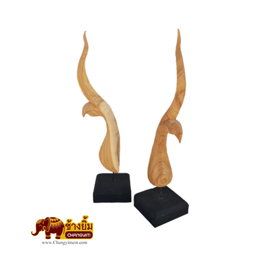 ช่อฟ้าปากนก สีธรรมชาติ ( 14 นิ้ว )