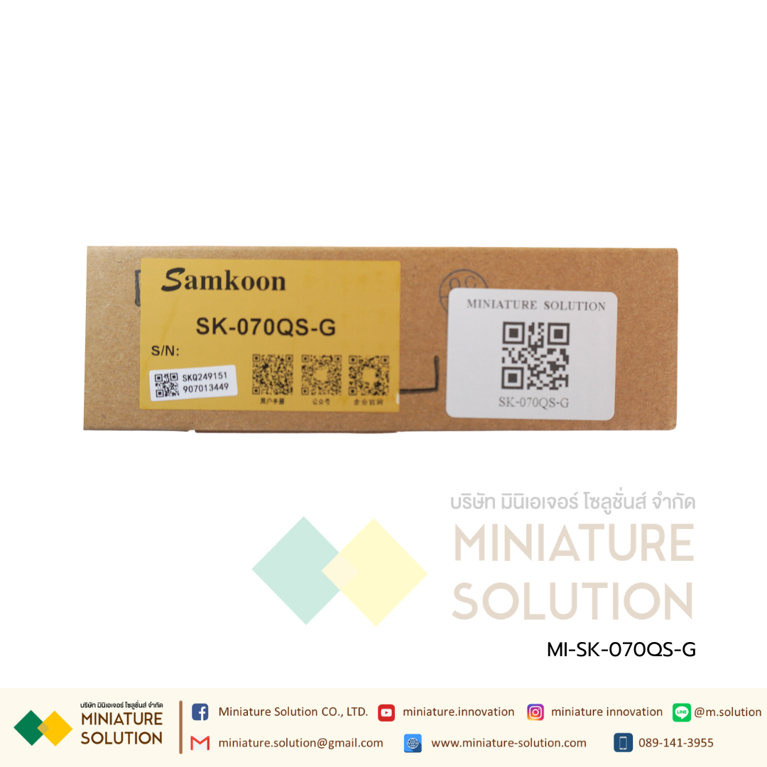 SAMKOON SK-070QS-G HMI 7" (Ethernet) รองรับ Ethernet รองรับระบบ IOT สามารถต่อโมดูล WIFI ได้