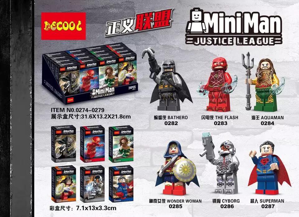 เลโก้จีน Decool.0282-0287 ชุด Super Heroes