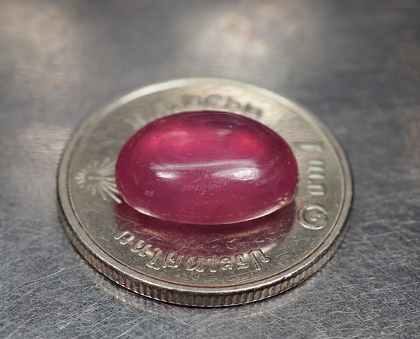 พลอยทับทิม (Ruby) 5.55 สีแดงชมพูลดราคา