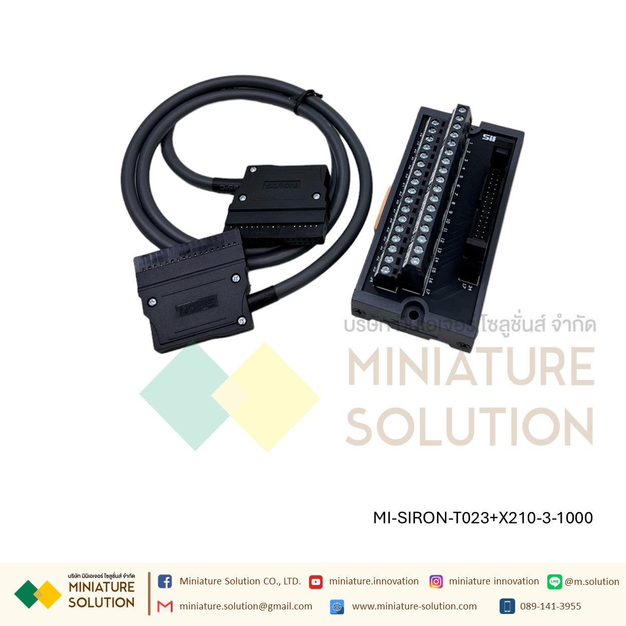 SIRON Terminal PLC พร้อมสายครบชุด 30PIN KV-NC Keyence MITSU OMRON PANA KEYENCE CJ1W QX QY KV FPG FP2