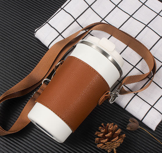 ปลอกสวมแก้วกาแฟ,ปลอกPUสวมแก้วน้ำ,สกรีนโลโก้,ปั๊มโลโก้,ไม่รวมแก้วน้ำ