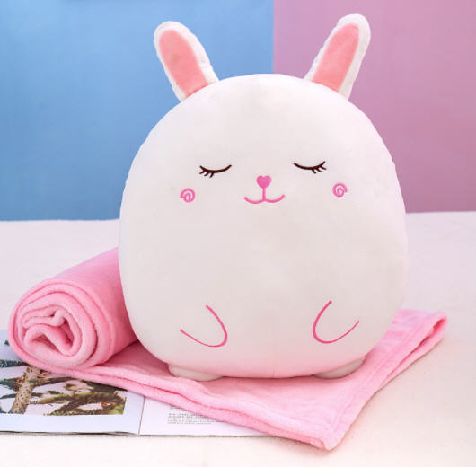 หมอน,หมอนผ้าห่ม,หมอนผ้าห่มรูปสัตว์,ปักโลโก้,ตุ๊กตาหมอนผ้าห่ม