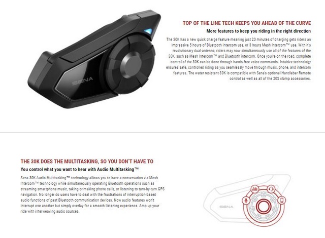 Sena 30K Mesh Intercom แพ็คเดี่ยว (Single Pack)