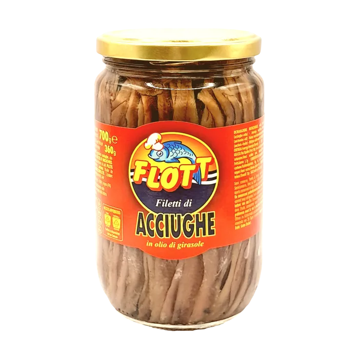 Flott Anchovies in Sunflower Oil 700 g. (05-9442)