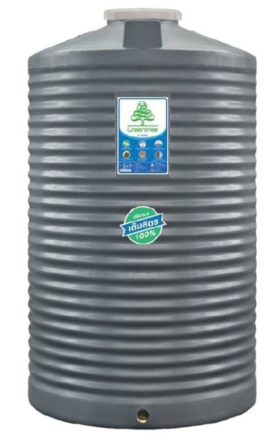 ถังเก็บน้ำบนดินPE กรีนทรี GT-GRAY รุ่น GTGY-2000