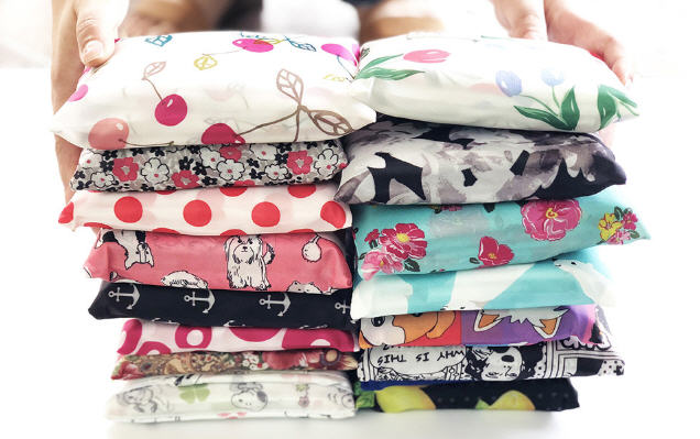 ถุงผ้าลดโลกร้อน,ถุงผ้าพับได้ราคาถูก,ถุงผ้าพับเก็บได้,กระเป๋าพับเก็บได้