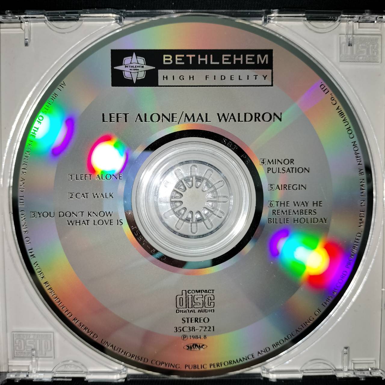 Mal Waldron – Left Alone / JAPAN / ปกในมีจุดเหลือง / แผ่นดี