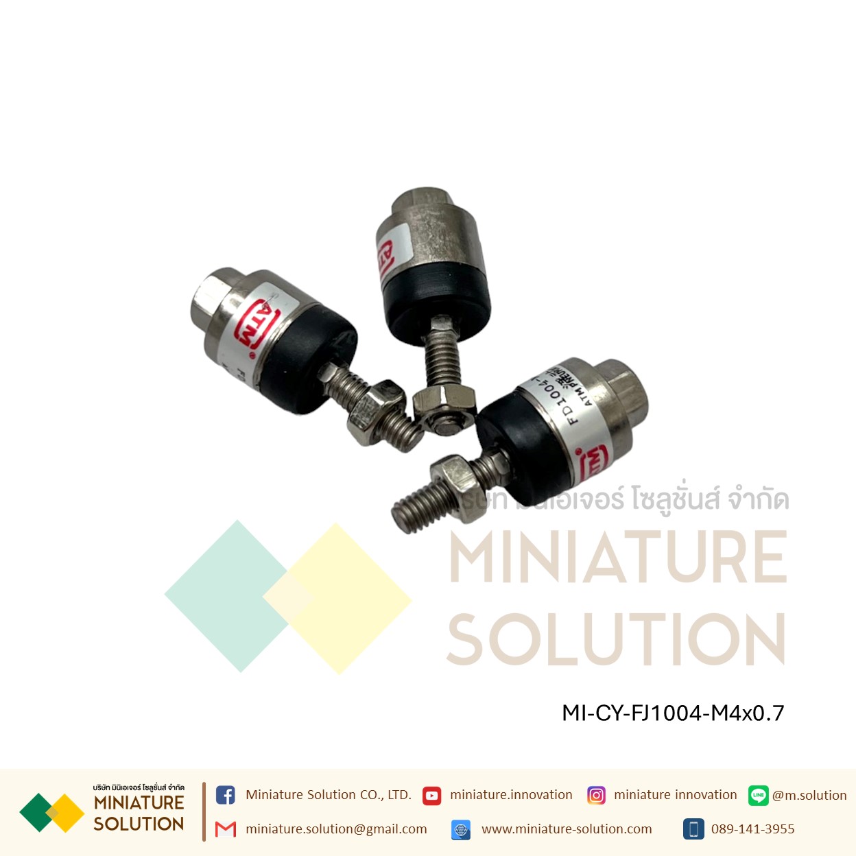 FJ10 JA FD Series- ข้อต่อปลายแกน โฟลดิ้งจ๊อย ข้อต่อกระบอกลม M3 M4 M5 M6 M8 M10 M12 M14