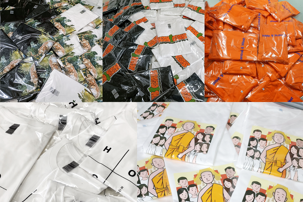 รับสกรีนเสื้อ Gildan ระบบ DTG คุณภาพสูง