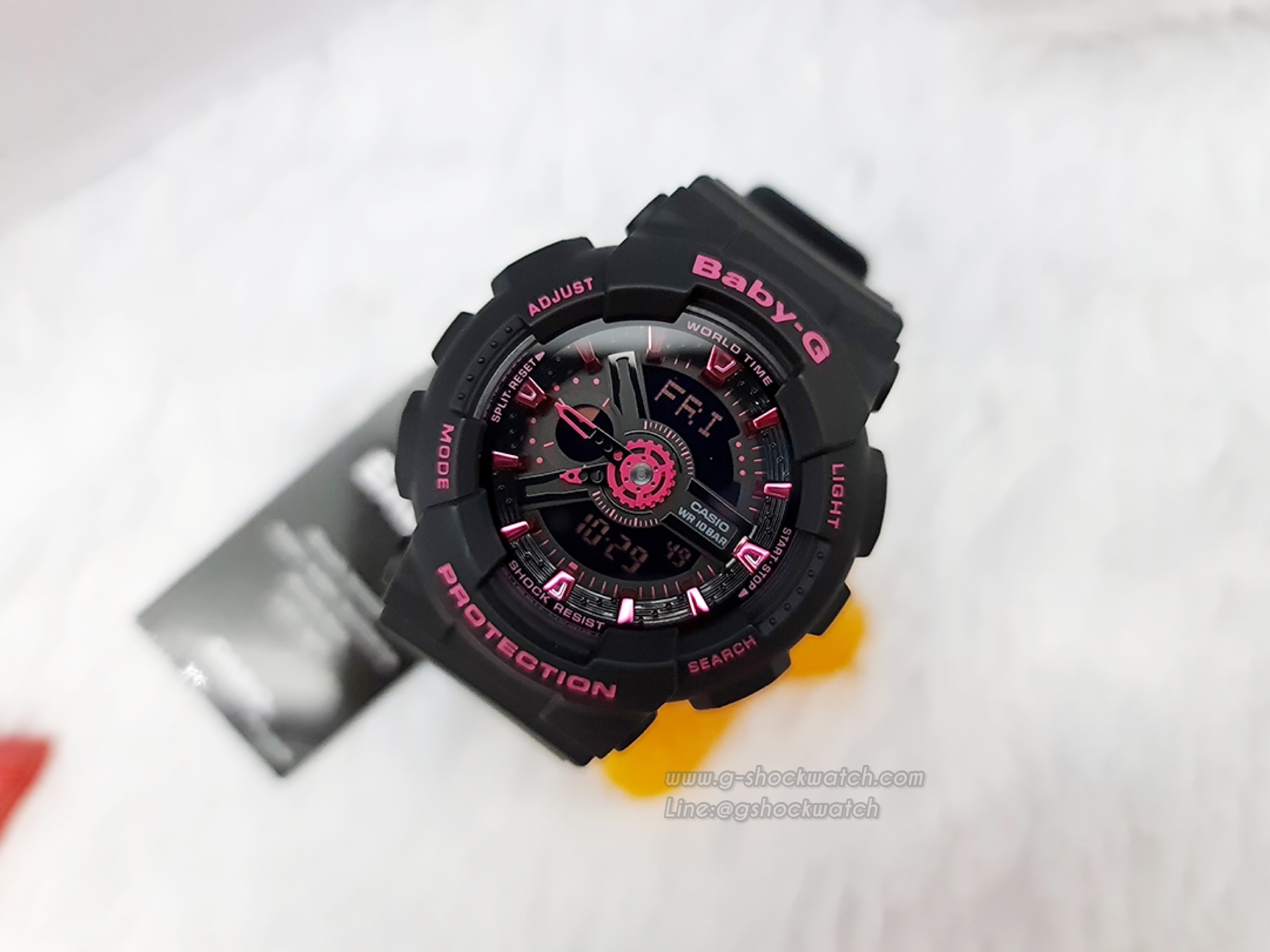 CASIO BABY-G นาฬิกาข้อมือ นาฬิกากันน้ำ นาฬิกาของแท้ ประกันศูนย์ CMG 1 ปี รุ่น BA-111-1A