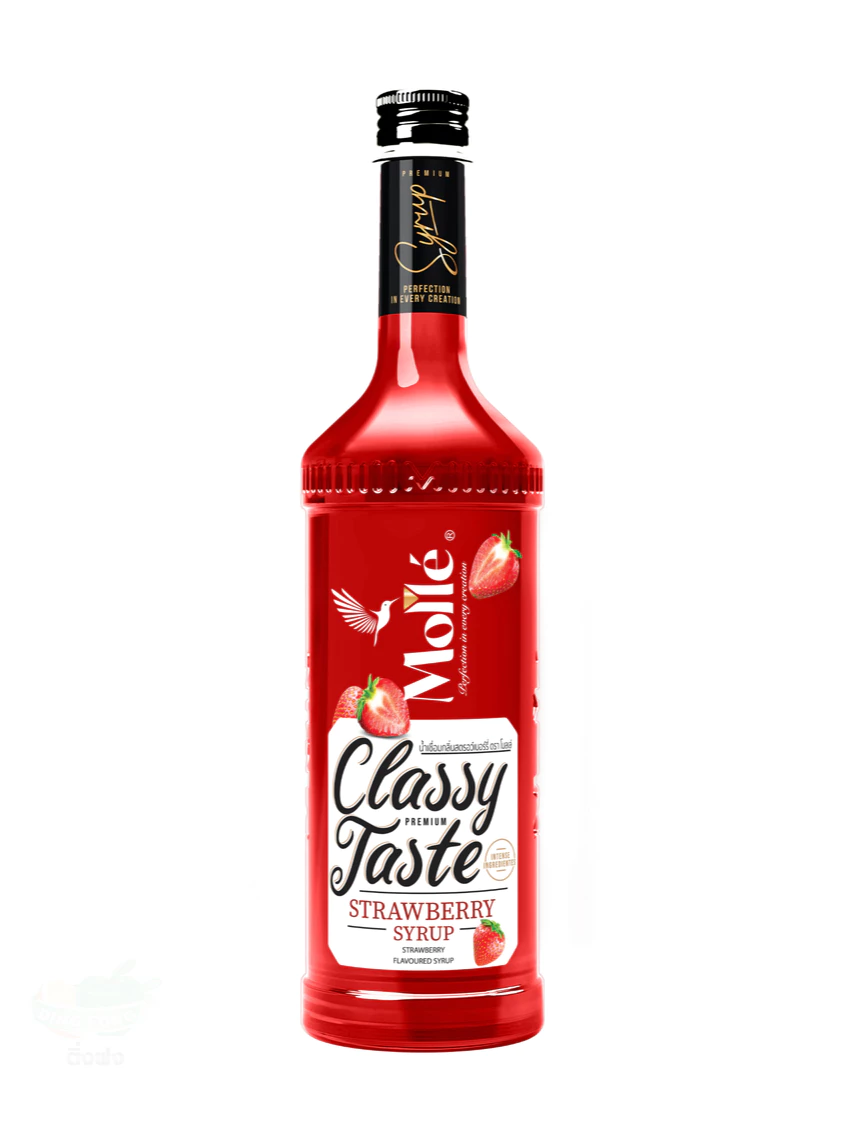 Molle Strawberry Syrup โมลเล่ น้ำเชื่อมกลิ่นสตรอเบอรี่ 710 ml. (05-9153)