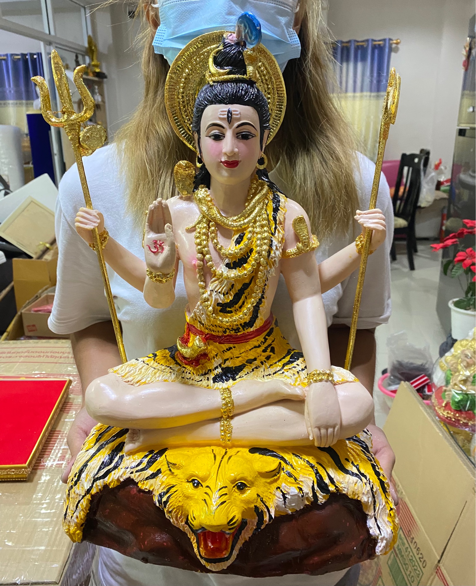 พระศิวะ องค์ใหญ่ สูง17นิ้ว กว้าง12นิ้ว