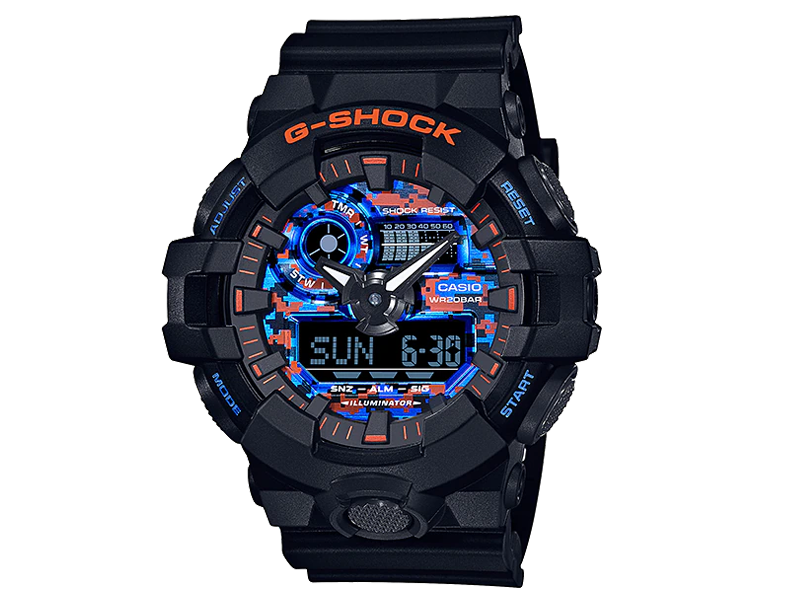 CASIO G-SHOCK นาฬิกาข้อมือ นาฬิกากันน้ำ นาฬิกาของแท้ ประกันศูนย์ CMG 1 ปี รุ่น GA-700CT-1A