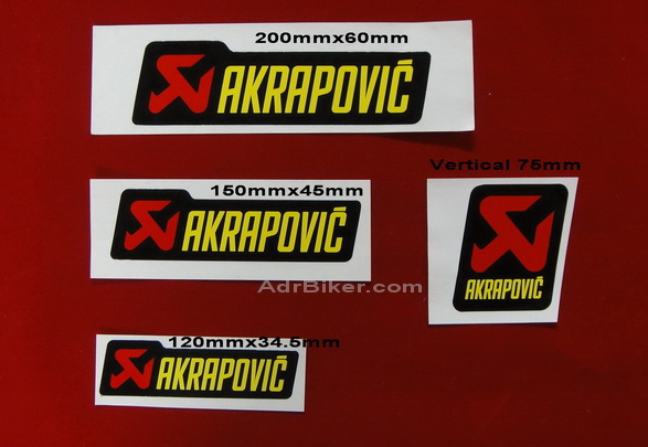 สติ๊กเกอร์ Akrapovic กันความร้อน ของแท้จากโรงงาน