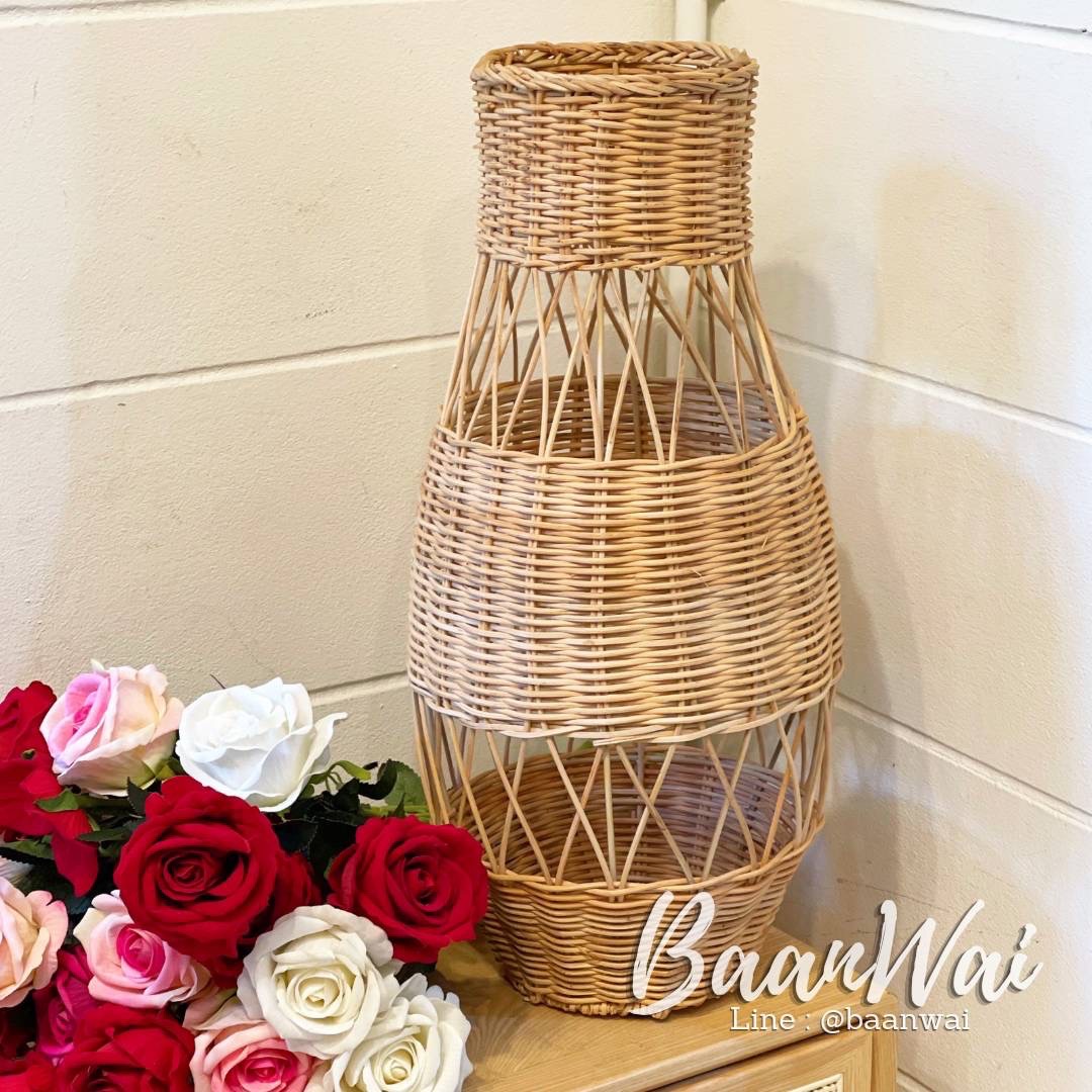 แจกันหวาย แจกันหวายใส่ดอกไม้