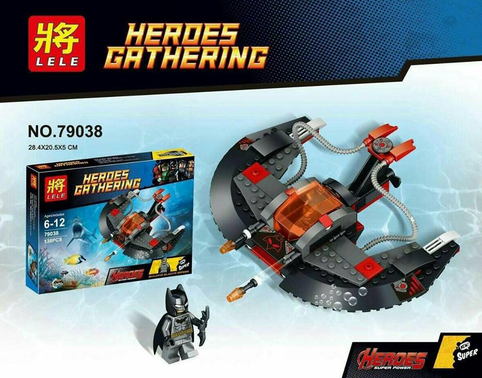 เลโก้จีน LELE 79038 ชุด Batman เรือดำน้ำ