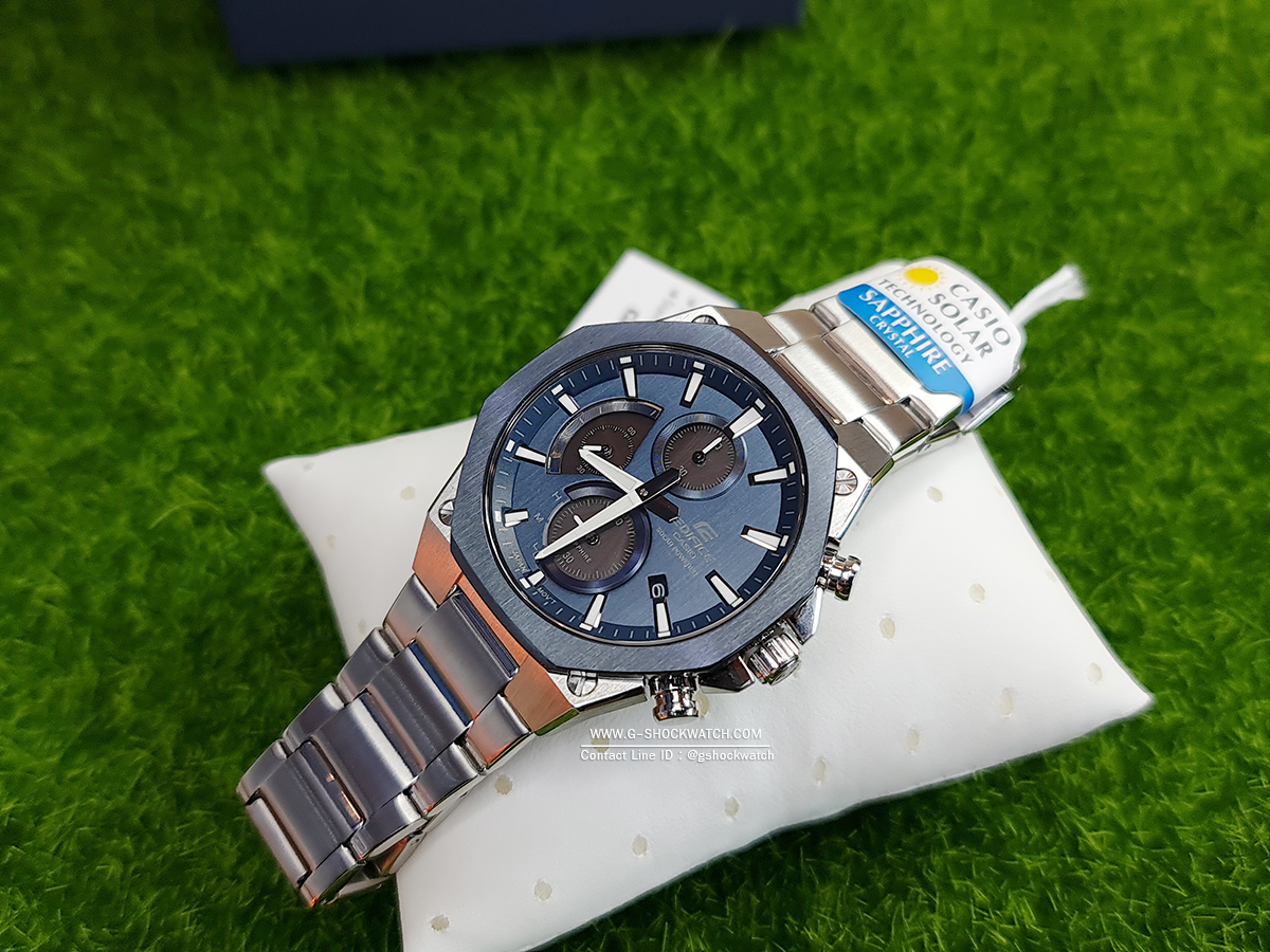 CASIO EDIFICE นาฬิกาข้อมือ นาฬิกากันน้ำ นาฬิกาของแท้ ประกันศูนย์ CMG 1 ปี รุ่น EFS-S570DB-2A