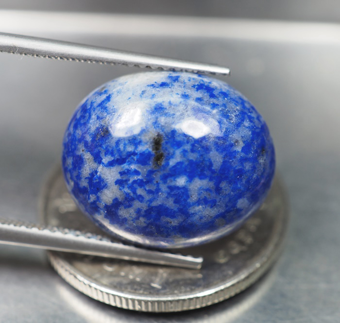 ลาพิส ลาซูลีสีฟ้า (Blue Lapis Lazuli) 10.10 กะรัต