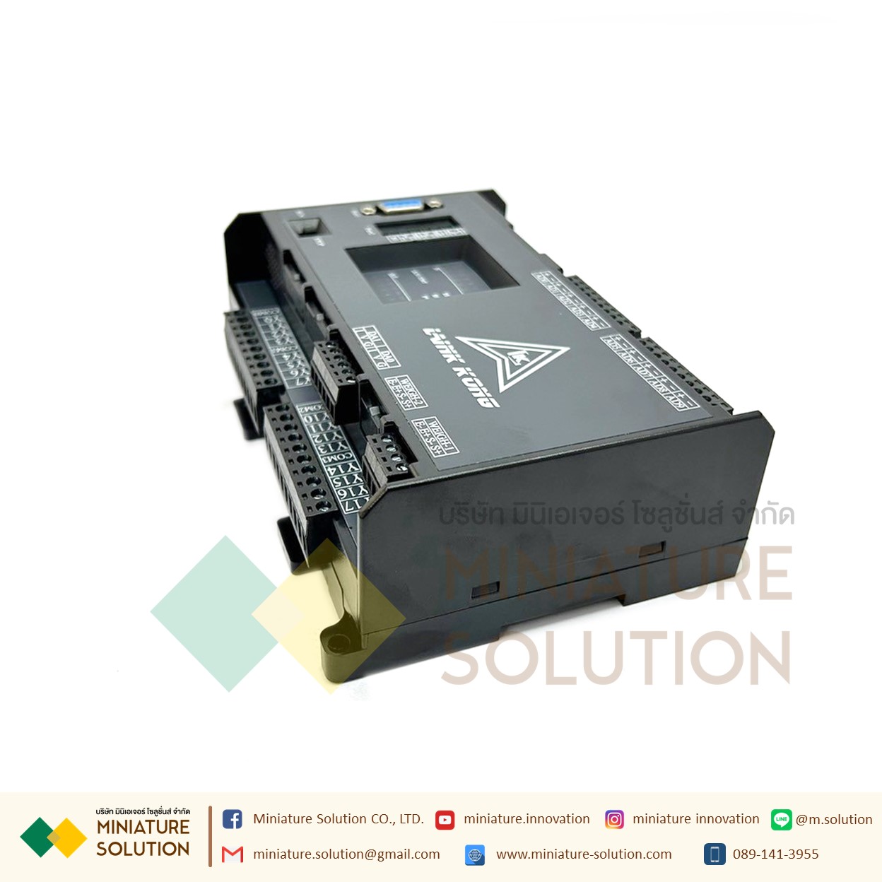 PLC LK3U-32MT-10AD-2DA MITSU GXWork (มีช่องวัด Load Cell)