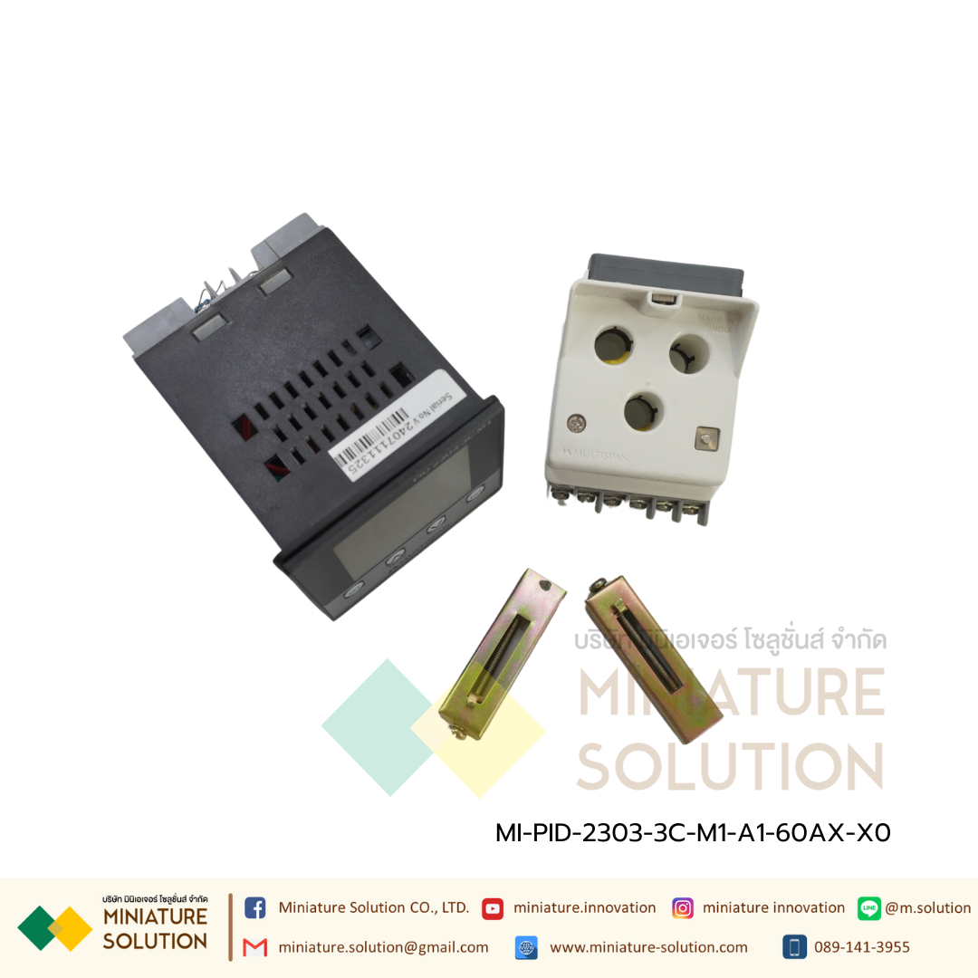 PID-2303-3C-M1-A1-60AX-X0 PIC Temperature Controller with Built In Ampere Indicator and RS-485 MODBUS Multispan