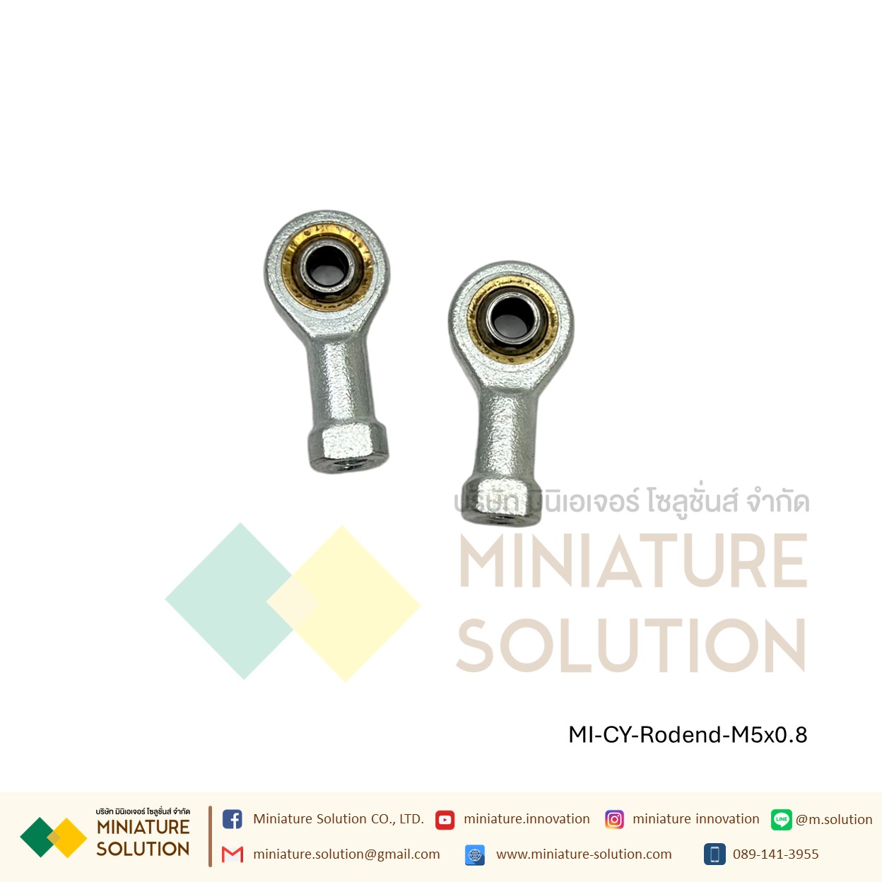 ลูกปืนตาเหลือก Mini Air Cylinder Female Thread Fisheye ก้านเชื่อมต่อแบริ่ง M5x0.8 M6x1 M8x1.25 M10x1.25 M12x1.25 M14x1.5M16x1.5 M18x1.5 M20x1.5 M27x2