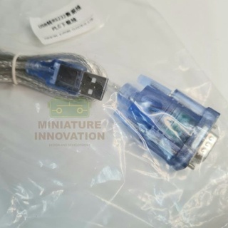 สายดาวน์โหลด PLC จีน PLC LX3U FX3U RS232 โหลดโปรแกรมบอร์ดจีน บอร์ดเทียบ mitsu DB9 to USB (หัวฟ้า-เขียว)