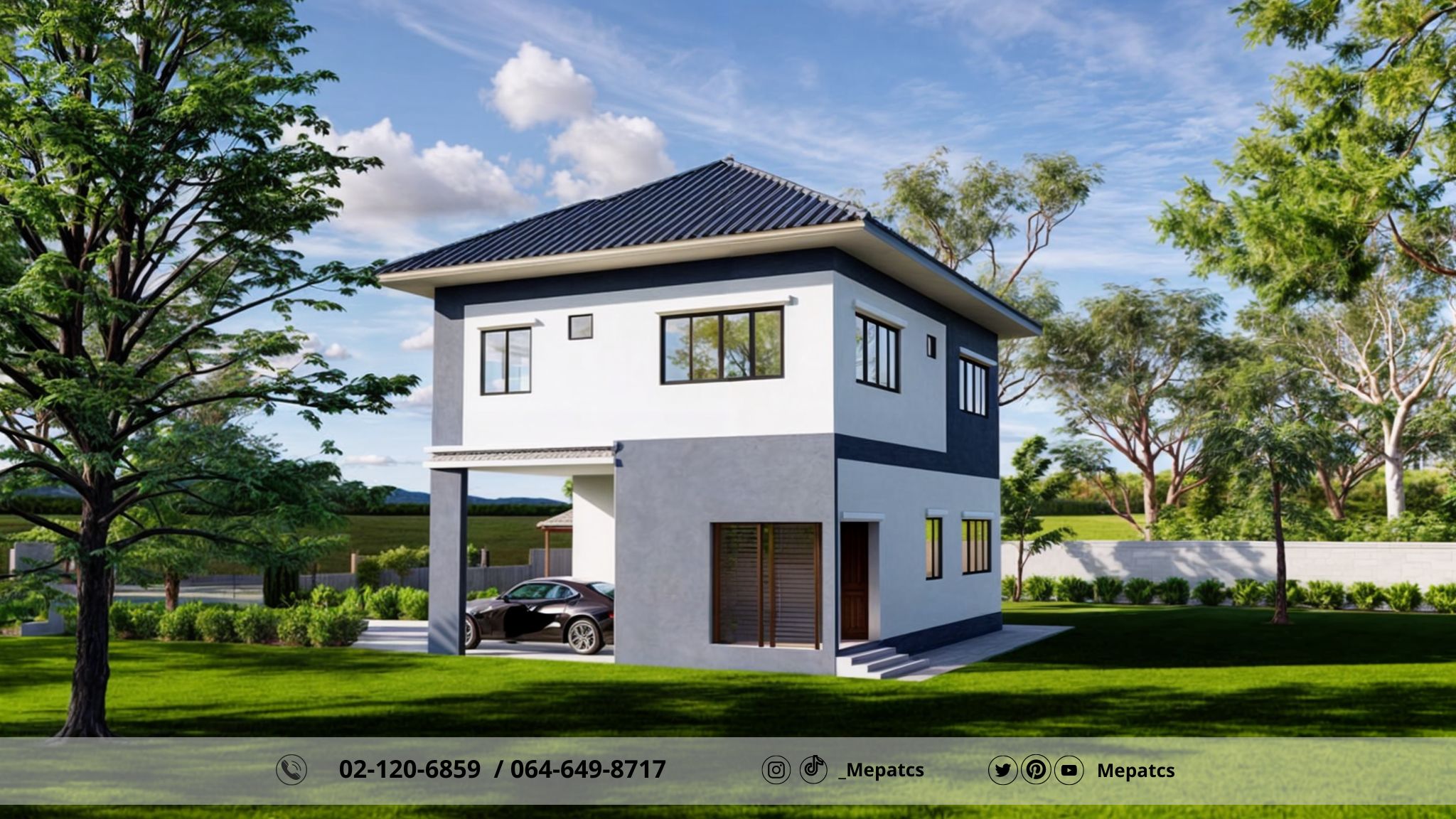แบบบ้านสองชั้น รับสร้างบ้าน