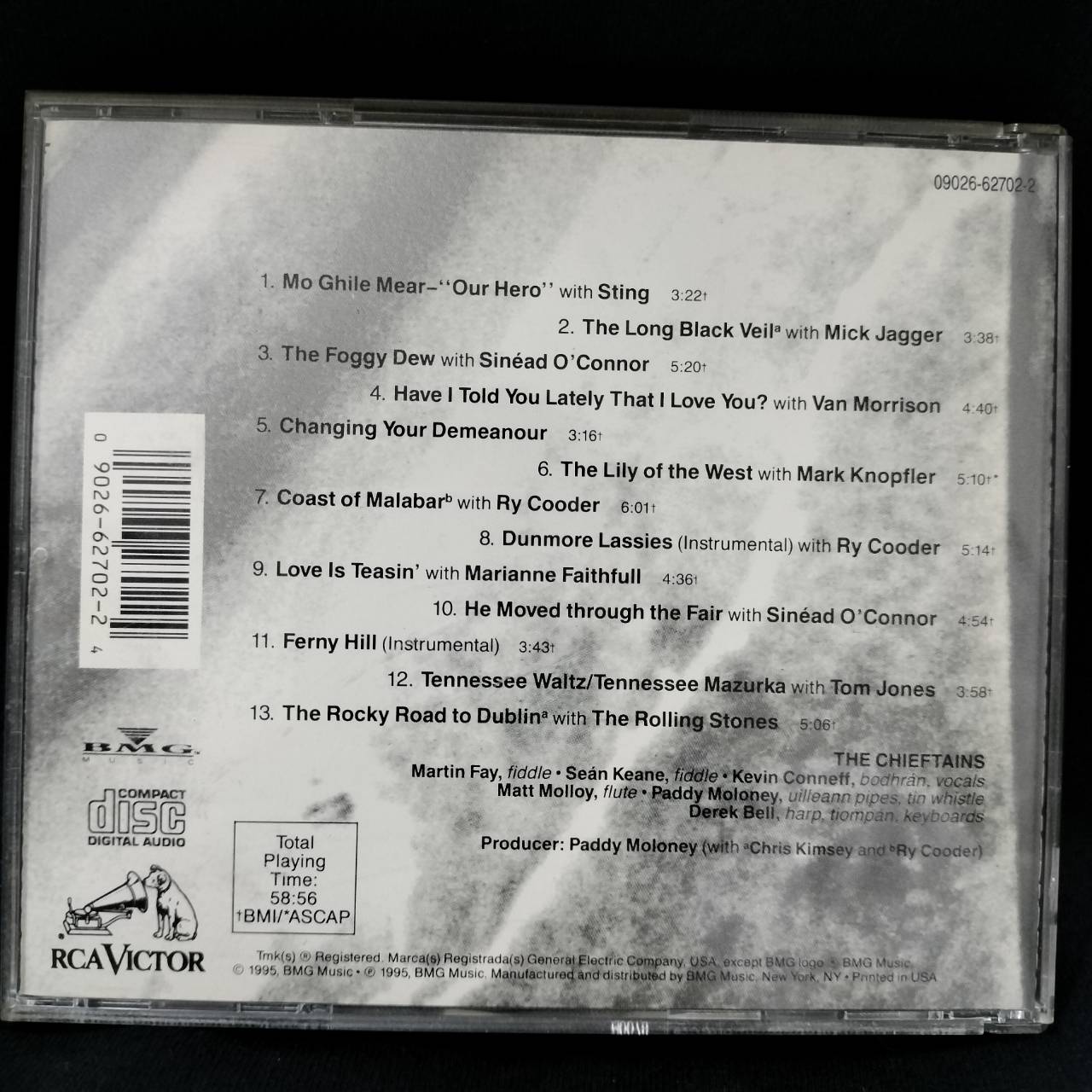 The Chieftains – The Long Black Veil / USA / แผ่นสวย