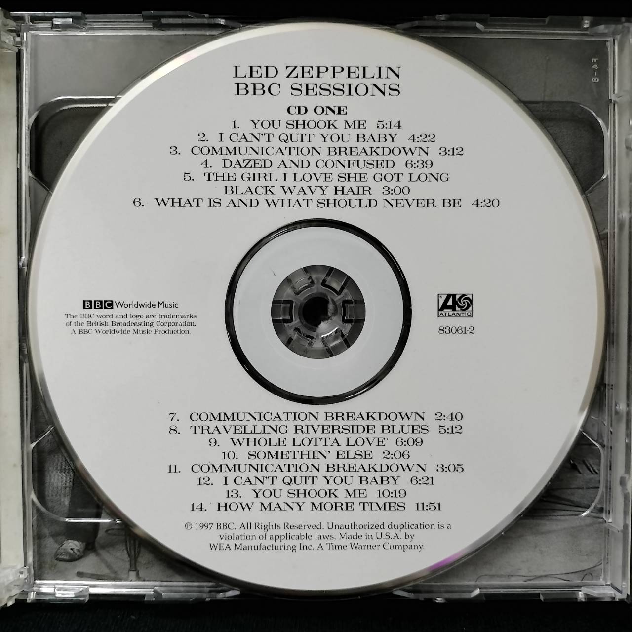 Led Zeppelin – BBC Sessions / USA / ปกมีจุดเหลือง / 2CD / แผ่นดี