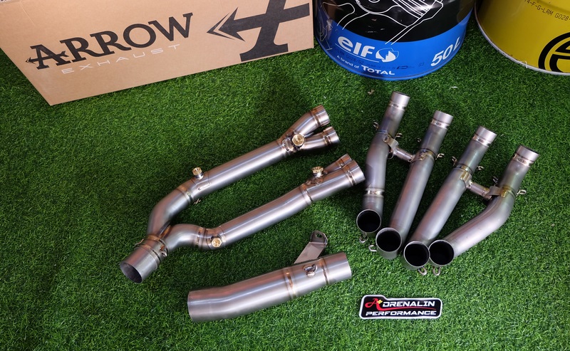 Arrow คอฟูล สำหรับ S1000RR 2020+ ไทเทเนียม และ แสตนเลส (For Exhibition only)