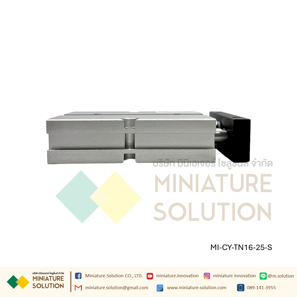 TN16 Series กระบอกสูบลมนิวเมติก 16 มม. กระบอกสูบเพลาคู่ pneumatic double rod double shaft cylinder M5X0.8 ก้านสูบคู่