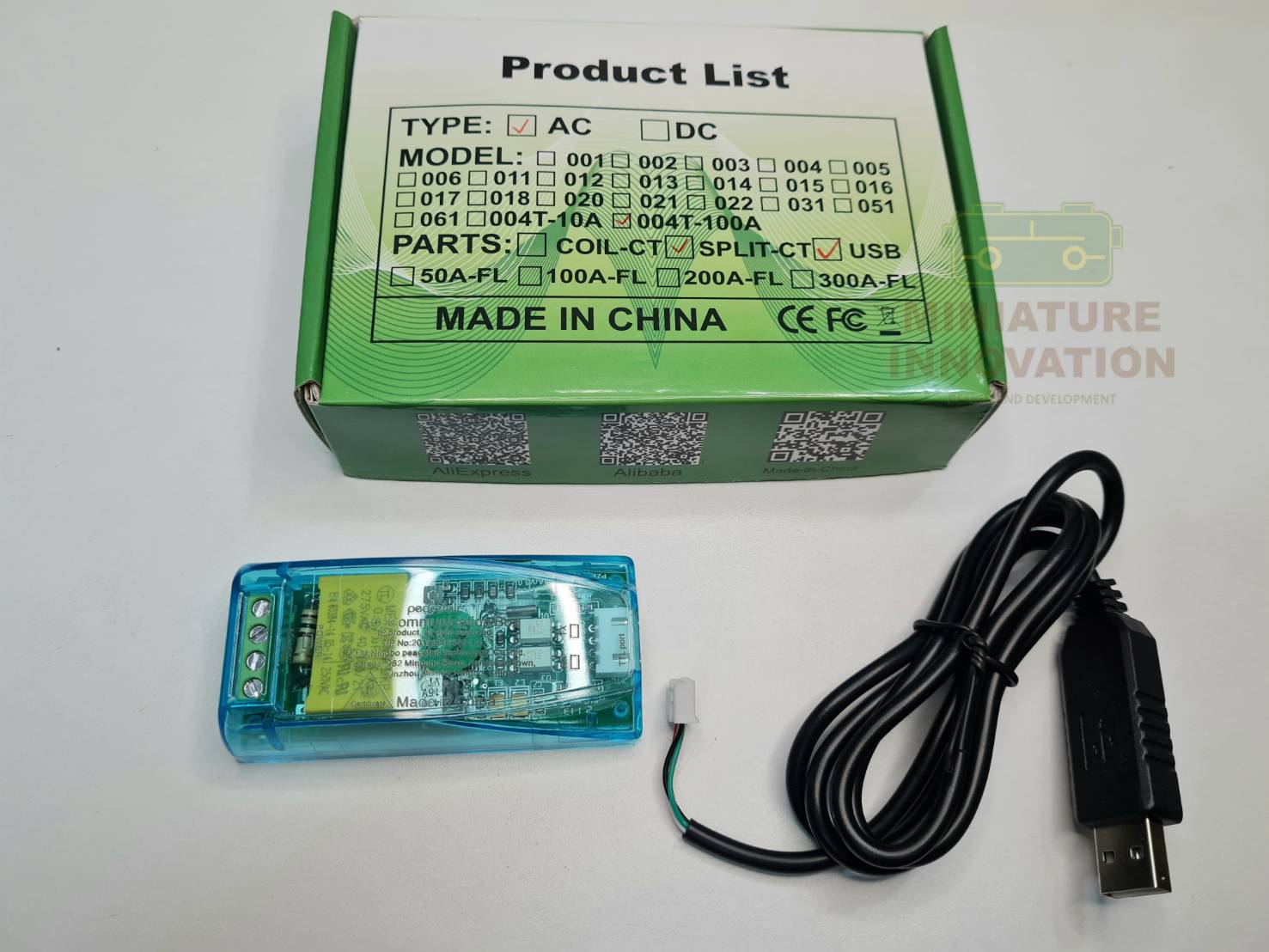 PZEM 004T เซนเซอร์วัดพลังงานไฟฟ้ามีเคสพร้อม CT 100 A | Digital Power meter