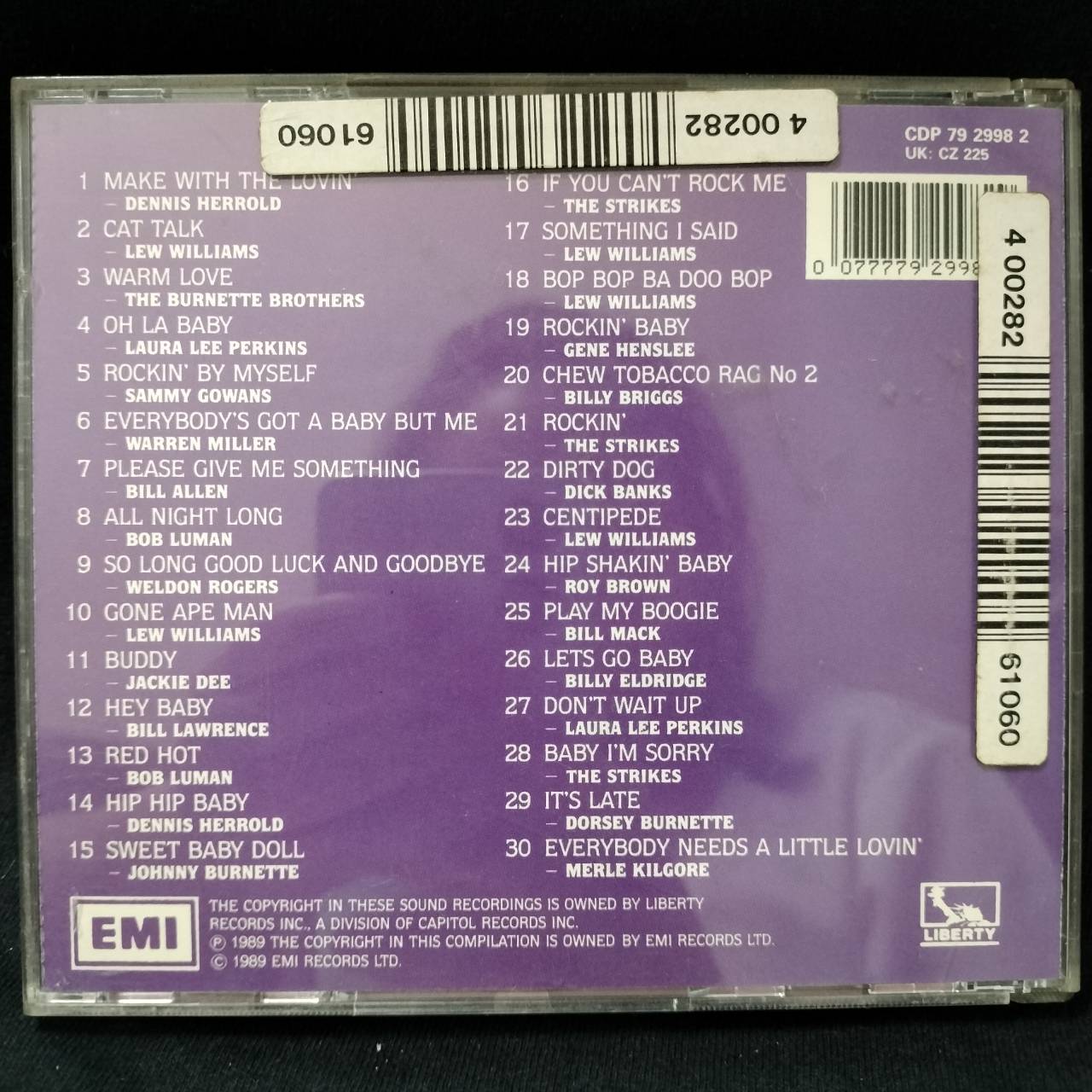 Various – Cat Talk - The Best Of Imperial Rockabilly / UK / ปกมีจุดเหลือง / แผ่นสวย